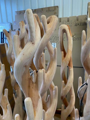 Houtsculptuur als kapstok (nieuw), Huis en Inrichting, Nieuw