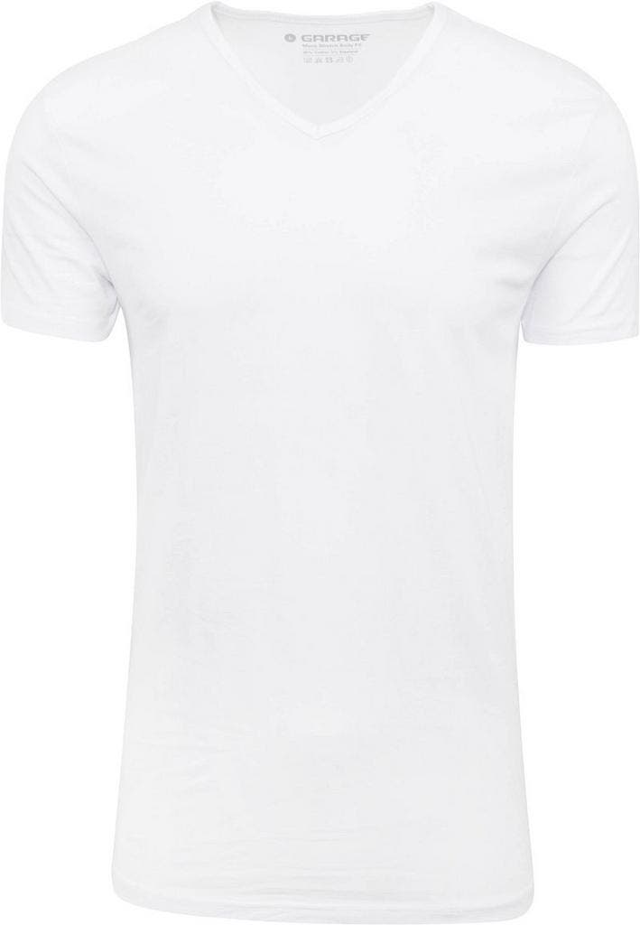 Garage Stretch Basic Wit V-Hals maat Maat 52/54 (L) Heren, Kleding | Heren, T-shirts, Wit, Nieuw, Maat 52/54 (L), Verzenden