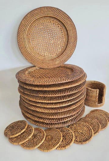 Flamant - Onderbord (19) - Togo - Rattan - Met