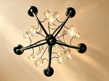 Lucienne Monique - Lustre (2) - Verre - Designer - Vintage