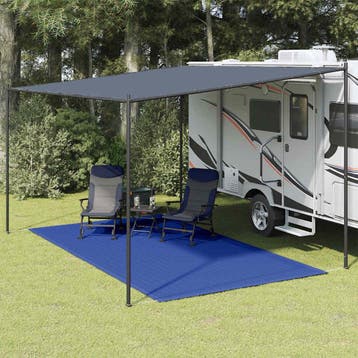 vidaXL Tenttapijt 250x350 cm blauw, Caravans en Kamperen, Verzenden, Nieuw