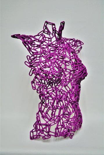 Hurjui (1977) - Buste, VIOLET - 52 cm - Staal - 2026