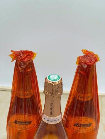 Vranken, Cuvée Diamant Brut - Champagne Rosé - 3 Bouteilles, Nieuw