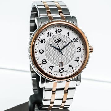 Optima - Swiss Made Watch - OSM426-SR-1 - Zonder, Handtassen en Accessoires, Horloges | Heren, Nieuw