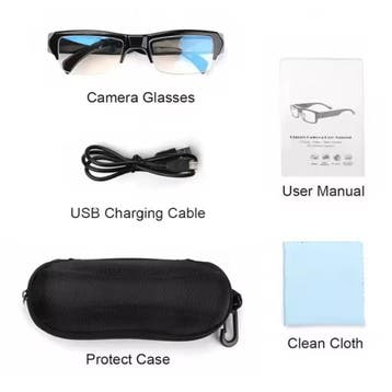 Bril Camcorder - Security Camera DVR Glasses HD 1080p, Verzenden, Nieuw
