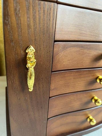 Boite a Bijoux - 5 Niveaux - Sieradendoos - Hout - Spiegel &