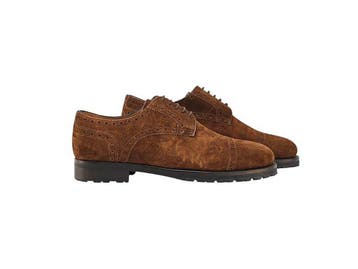 TESTONI - 8 UK - 42 IT - Aosta Derby Eco Suede Cider -, Nieuw