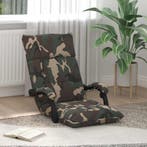 vidaXL Vloerstoel Leger Groen 66 x 66 x 80 cm Stof, Verzenden, Nieuw