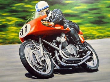 MV Agusta - MotoGP - John Surtees - 1956 - Print, Nieuw