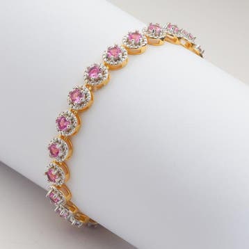 Zonder minimumprijs - Armband Zilver, 18k goudverguld -, Nieuw