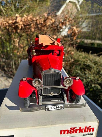 Märklin - 19034 Brandweerwagen - Opwindbare blikken auto