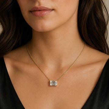 Hanger - 18 karaat Geel goud - 3.12ct. tw. Diamant