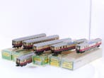 Schaal N Minitrix 3015, 3016, 3017 en 3019 TEE rijtuigen..., Gebruikt, Gelijkstroom, Overige typen, Ophalen of Verzenden