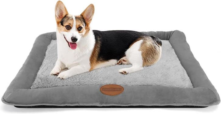 Hondenmand - Hondenkussen - Hondenbed - 75x57 cm - Grijs - N, Animaux & Accessoires, Paniers pour chiens, Envoi