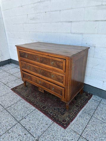 Commode - Noyer - Commode Louis XVI, Antiek en Kunst