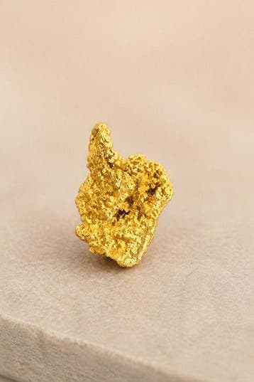 Goud Goud nugget - Hoogte: 9.52 mm - Breedte: 6.19 mm- 1.2 g