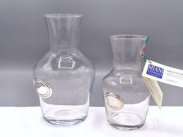 PG-MIANI Argenteria - Kruik (2) - .925 zilver, en glas
