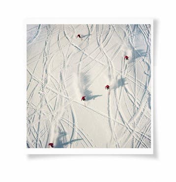 Toni Frissell - Switzerland Skiers 1954 Oversize Archival