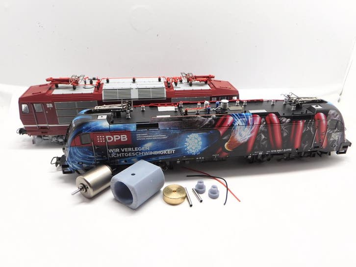 Micromotor HR046C BR 101/120/152/180/182/183/, Hobby & Loisirs créatifs, Trains miniatures | HO, Envoi