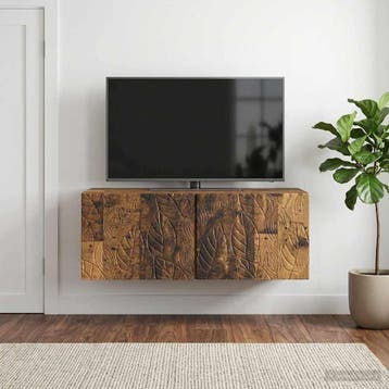 vidaXL Wandmontage TV-kast 59,5 x 41 x 30 cm Oud hout, Verzenden, Nieuw