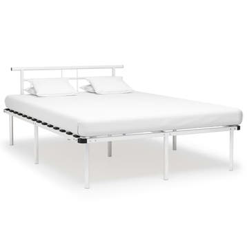 vidaXL Bedframe metaal wit 140x200 cm, Verzenden, Nieuw