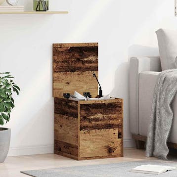 vidaXL Opslagdoos Oud Hout 40 x 42 x 46 cm Bewerkt hout, Verzenden