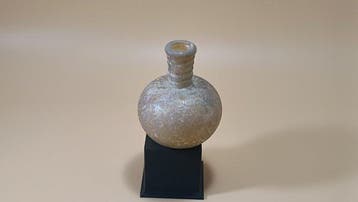 Oud-Romeins, Keizerrijk Glazen bolvormige fles met getapte, Verzamelen