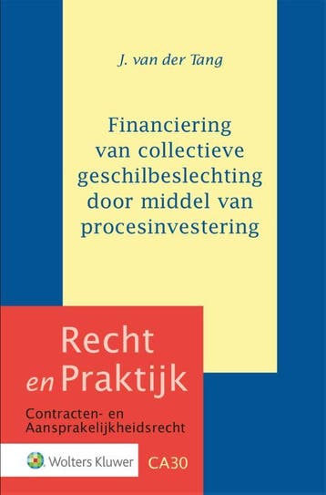 Financiering Van Collectieve Geschilbeslechting Dmv Procesin, Verzenden