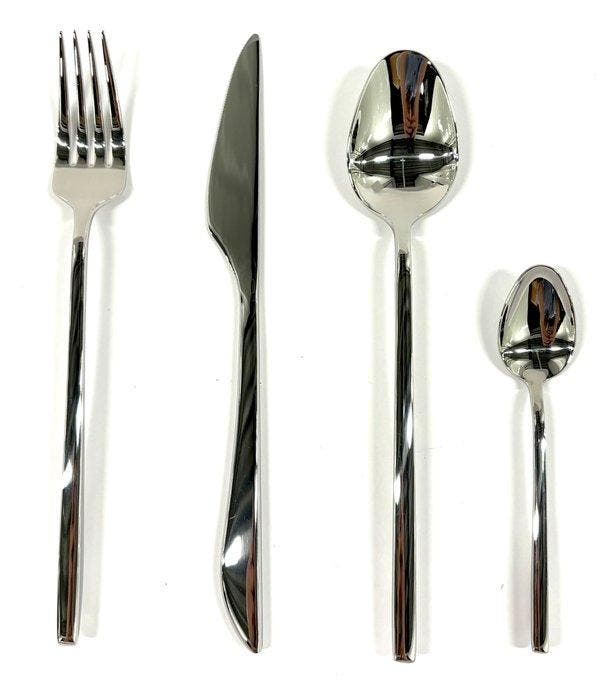 Bestekset voor 12 personen (48) - Krommeverzameling - 18/10, Antiquités & Art, Art | Objets design