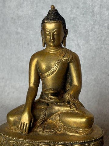Shakyamuni Boeddha - Verguld brons - Azië (Zonder