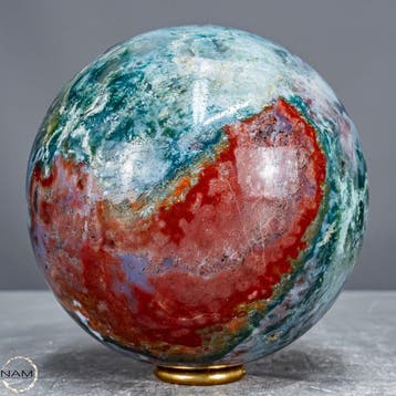 Natuurlijke kleurrijke Ocean-Achat-kogel uit Madagaskar –