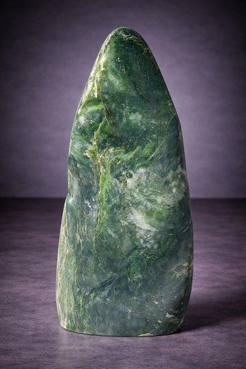 Sculpture debout en jade néphrite pour collectionneurs –, Antiek en Kunst