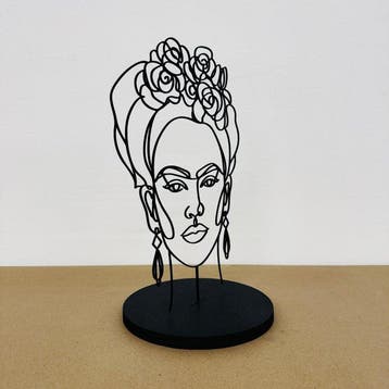 AIIROH - Frida Kahlo – Black Glitter - Line Art - 1/1
