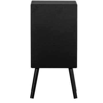 WOOOD Ozzy Nachtkastje - 75x36x30cm - Hout - Zwart, Huis en Inrichting, Keuken | Potten en Pannen, Verzenden, Nieuw
