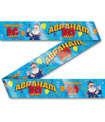Abraham Afzetlint 50 Jaar Cartoon 12m, Verzenden