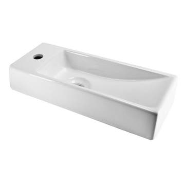 BWS Keramische Fontein Mini 38x14.5x8 cm (Kraangat Links), Doe-het-zelf en Bouw, Ophalen of Verzenden, Nieuw, Overige typen