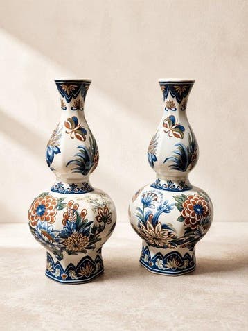 Boch Frères - Vase (2) - Faïence, Antiquités & Art