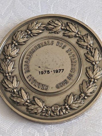 Frankrijk. Ve République. Medal 1977 Chambre Departementale