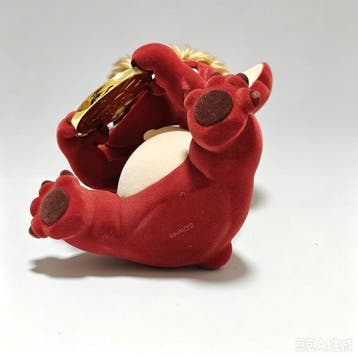 Disney - Disney - Beeldje, Red Velvet Lucky Stitch Flocked, Collections