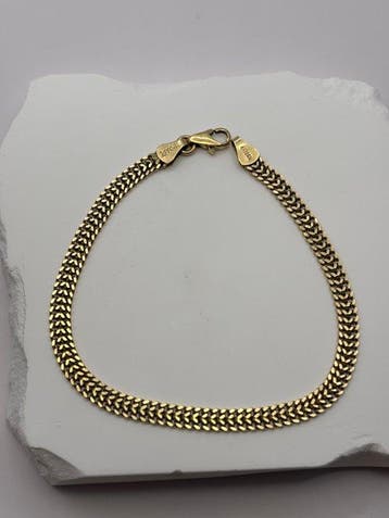 Armband - 14 karaat Geel goud - Prachtige armband, Handtassen en Accessoires, Armbanden, Nieuw