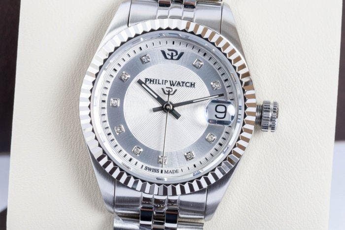Philip Watch - Caribe Urban - Date - Silver - Diamonds -, Bijoux, Sacs & Beauté, Montres | Hommes