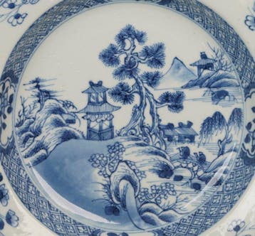 Yongzheng (1723-1735) - Large Octagonal Plate - Bord -