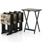 2dekans | Coast 4-delige Klaptafelset TV-Snacktafel -, Ophalen of Verzenden, Nieuw