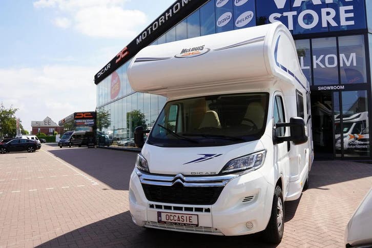 McLouis Glamys 226 op Citroën, zeer verzorgd, dwarsbed 74656, Caravans en Kamperen, Mobilhomes, Cassettetoilet, Handgeschakeld