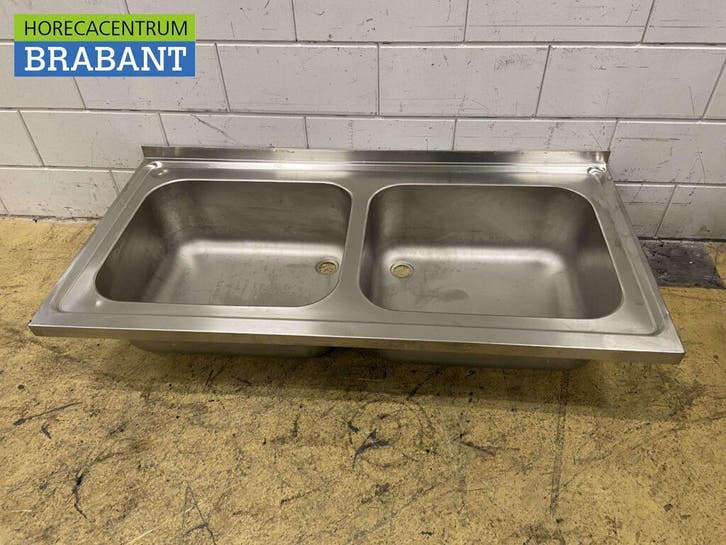 Plan de travail en acier inoxydable Double évier 140 x 70 cm, Articles professionnels, Horeca | Autre, Envoi