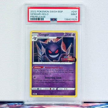 Pokémon Graded card - GENGAR-HOLO #241 PRERELEASE - Pokémon, Nieuw