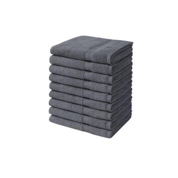 Handdoeken 50×100 cm – Set van 10 – 400 g/m² - Antraciet, Verzenden