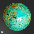 Prachtige natuurlijke turkooisbol, Edelsteen uit Nepal,, Verzamelen, Mineralen en Fossielen
