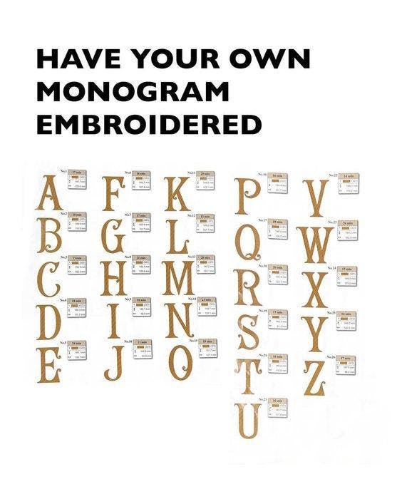 Choose your Letter- New cushion with embroidered Monogram, Antiek en Kunst, Antiek | Tapijten, Tafelkleden en Textiel