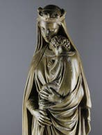 After H. Bouriché - Beeld, Sedes Sapientiae - 63 cm - Gips